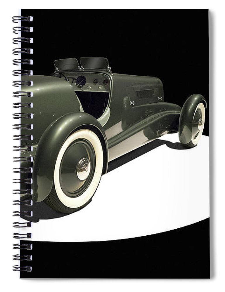 Edsel Ford Spiral Notebook featuring the photograph 1934 Edsel Ford's Model 40 Speedster by Mike McGlothlen