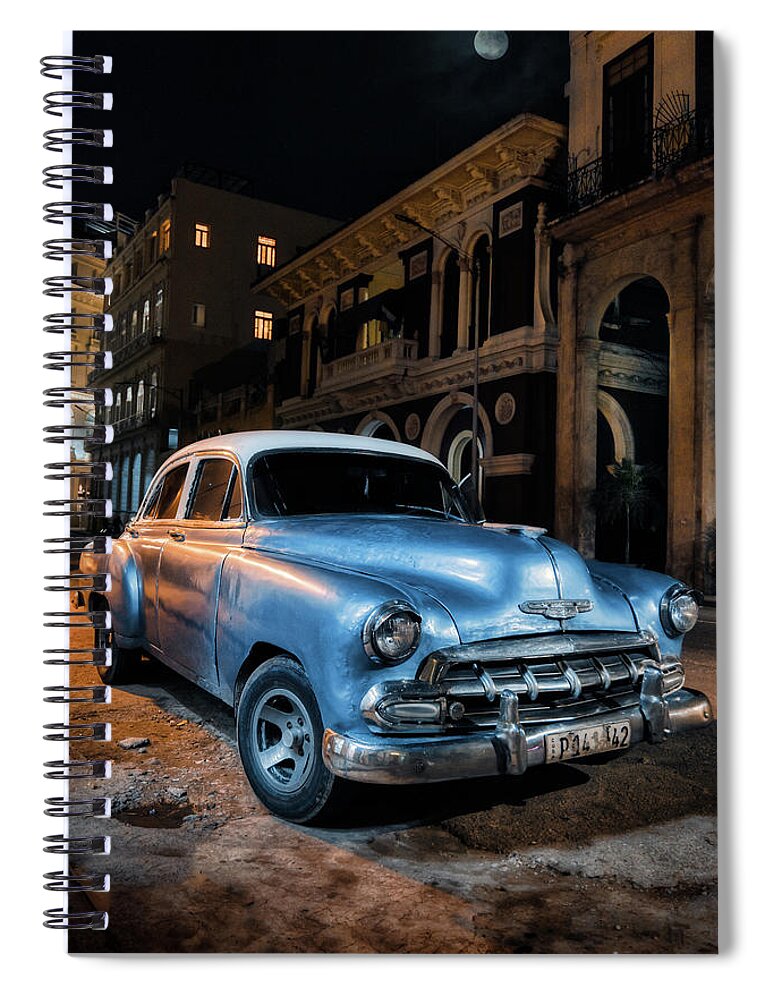 American Car Spiral Notebook featuring the photograph 1953 Chevrolet Deluxe by Micah Offman