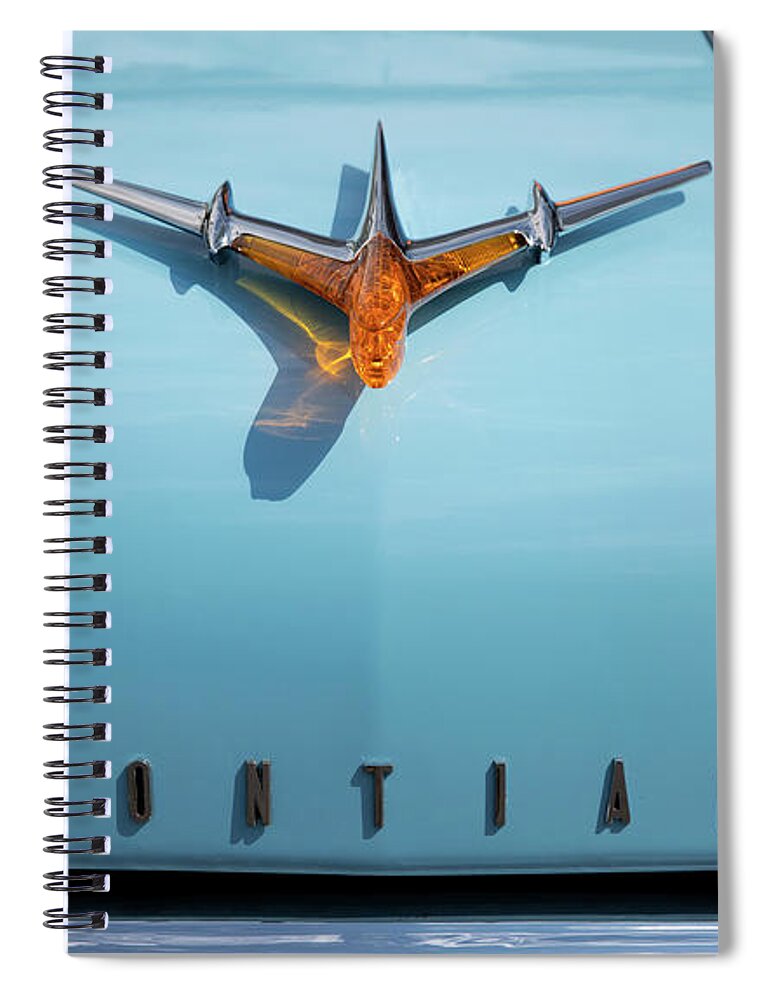 Car Spiral Notebook featuring the photograph 1955 Pontiac by Art Cole