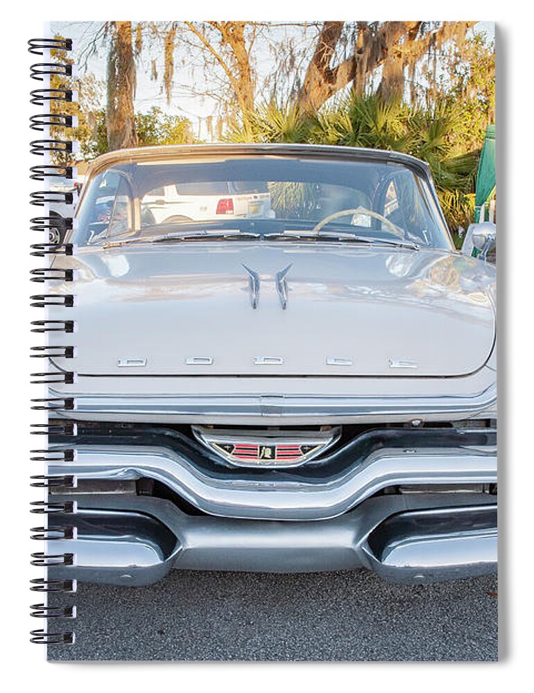 1957 Dodge Coronet Lancer 2 Door Coupe Spiral Notebook featuring the photograph 1957 Dodge Coronet Lancer 2 Door Coupe X119 by Rich Franco