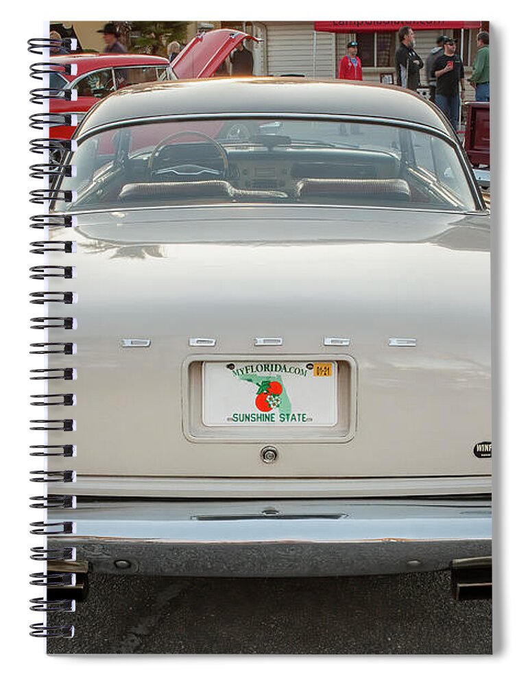 1957 Dodge Coronet Lancer 2 Door Coupe Spiral Notebook featuring the photograph 1957 Dodge Coronet Lancer 2 Door Coupe X146 by Rich Franco