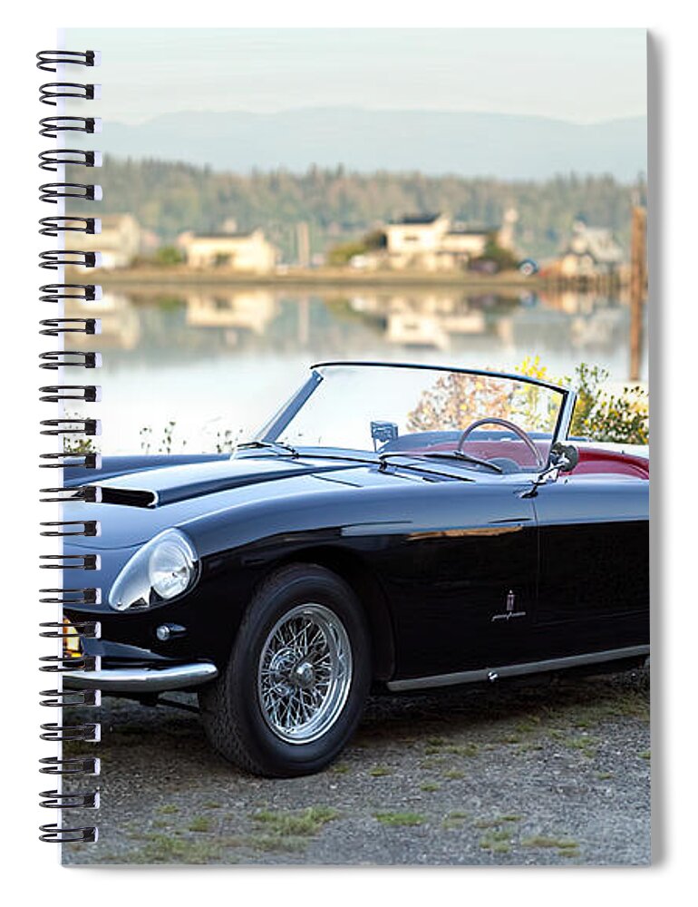 Ferrari Spiral Notebook featuring the photograph 1959 Ferrari GT Series 1 PF Cabriolet by Retrographs