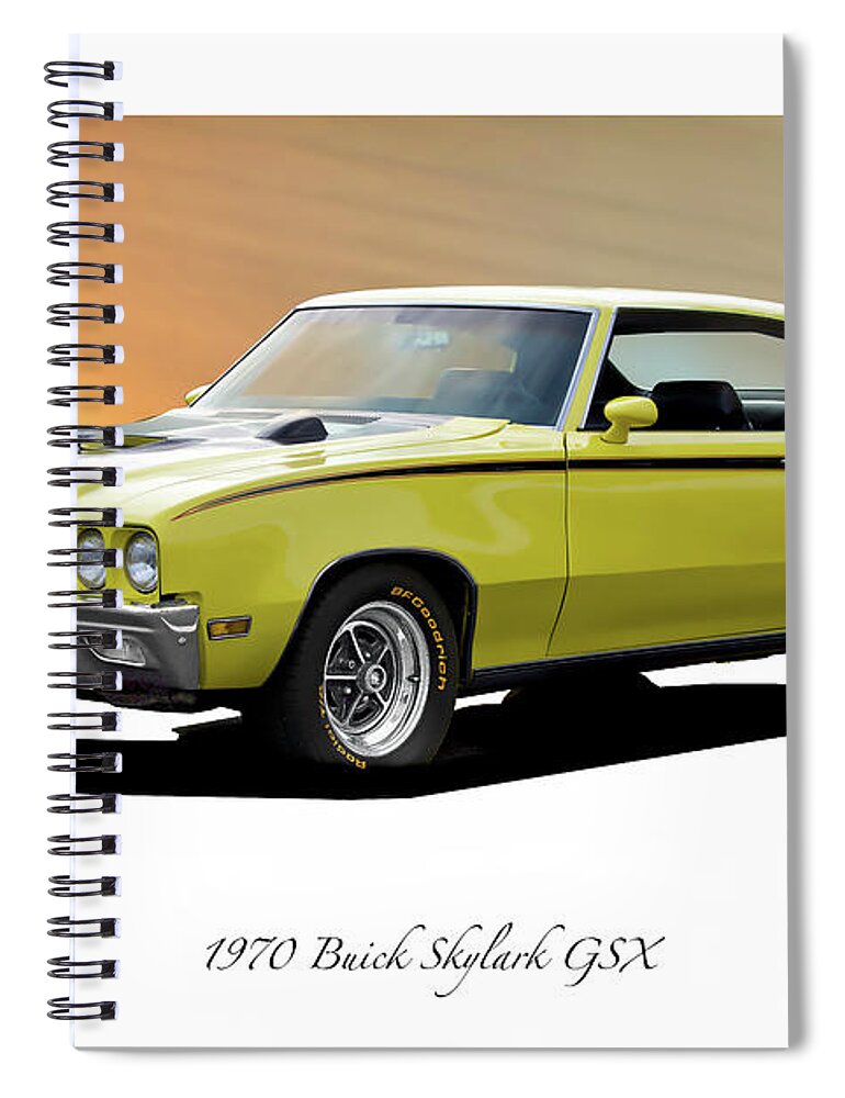 1970 Buick Skylark Gsx Spiral Notebook featuring the photograph 1970 Buick Skylark GTS by Dave Koontz