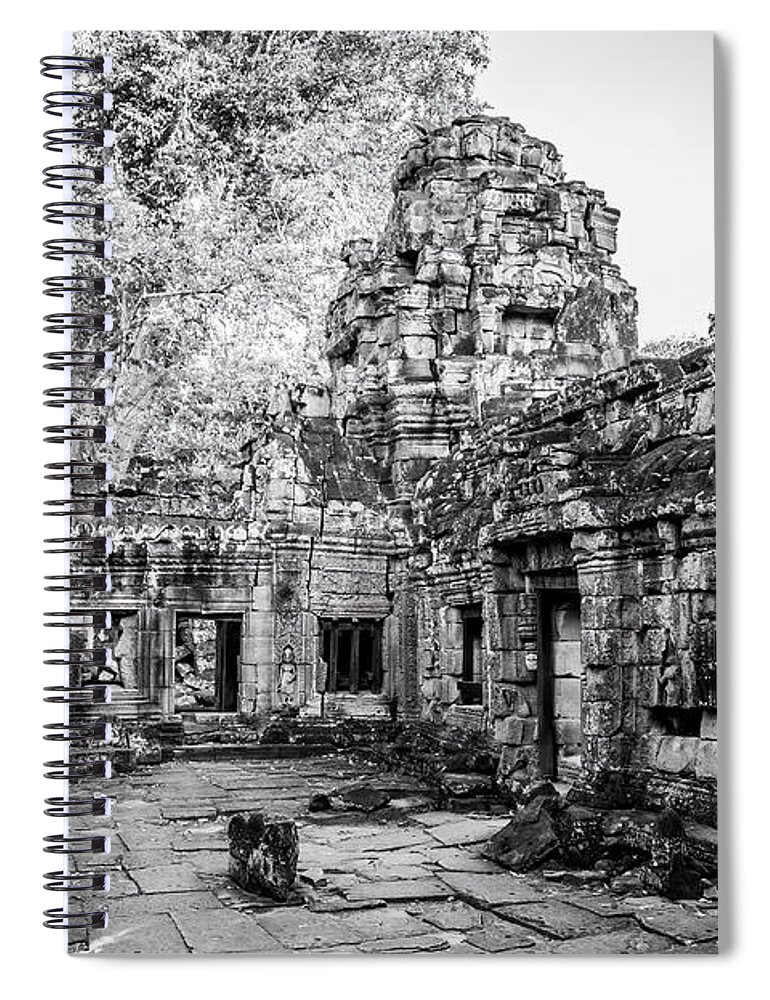 Angkor Spiral Notebook featuring the photograph Angkor wat. Cambodia #2 by Lie Yim