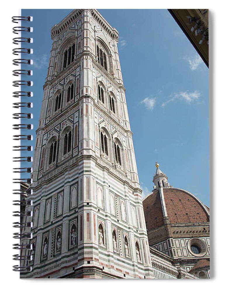 Architecture Spiral Notebook featuring the photograph Architectural details of Cathedral of Santa Maria del Fiore Cathedral of Florence. Italy Europe #2 by Michalakis Ppalis