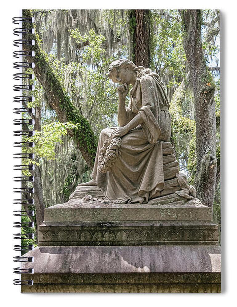 Bonaventure Cemetery Spiral Notebook featuring the photograph Bonaventure Cemetery #2 by James Meyer