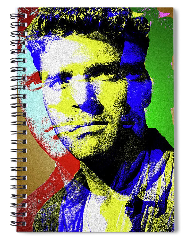 Burt Lancaster Spiral Notebook featuring the digital art Burt Lancaster #1 by Movie World Posters