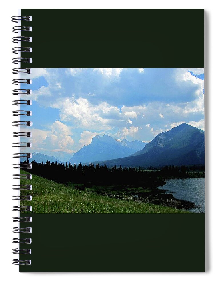  Spiral Notebook featuring the photograph Canadian Rockies #2 by Edward Theilmann