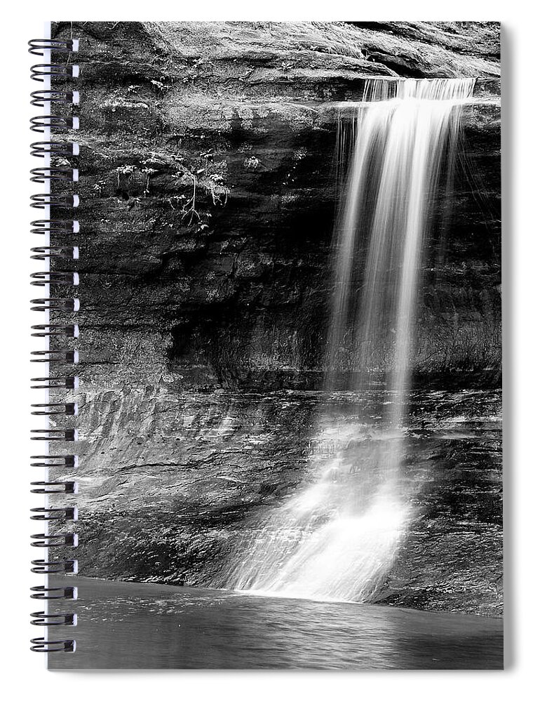 Waterfall Spiral Notebook featuring the photograph Cascade Falls #2 by Larry Bohlin