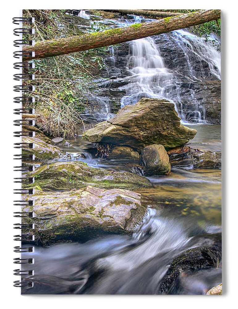 Chunanee Falls Spiral Notebook featuring the photograph Chunanee Falls #2 by Anna Rumiantseva