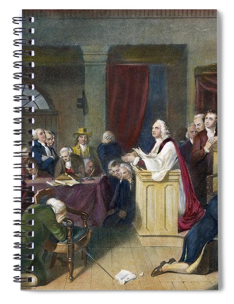 1774 Spiral Notebook featuring the painting Continental Congress #2 by Granger