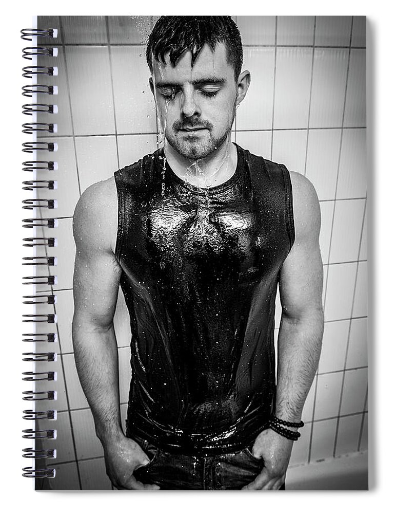 Wet Spiral Notebook featuring the photograph dv8Photography by Jim Whitley