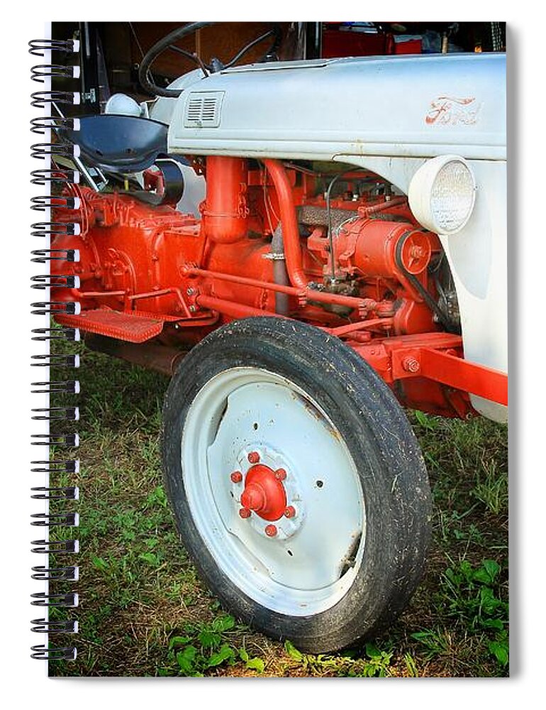 Ford Tractor Spiral Notebook featuring the photograph Ford Tractor by Mike Eingle