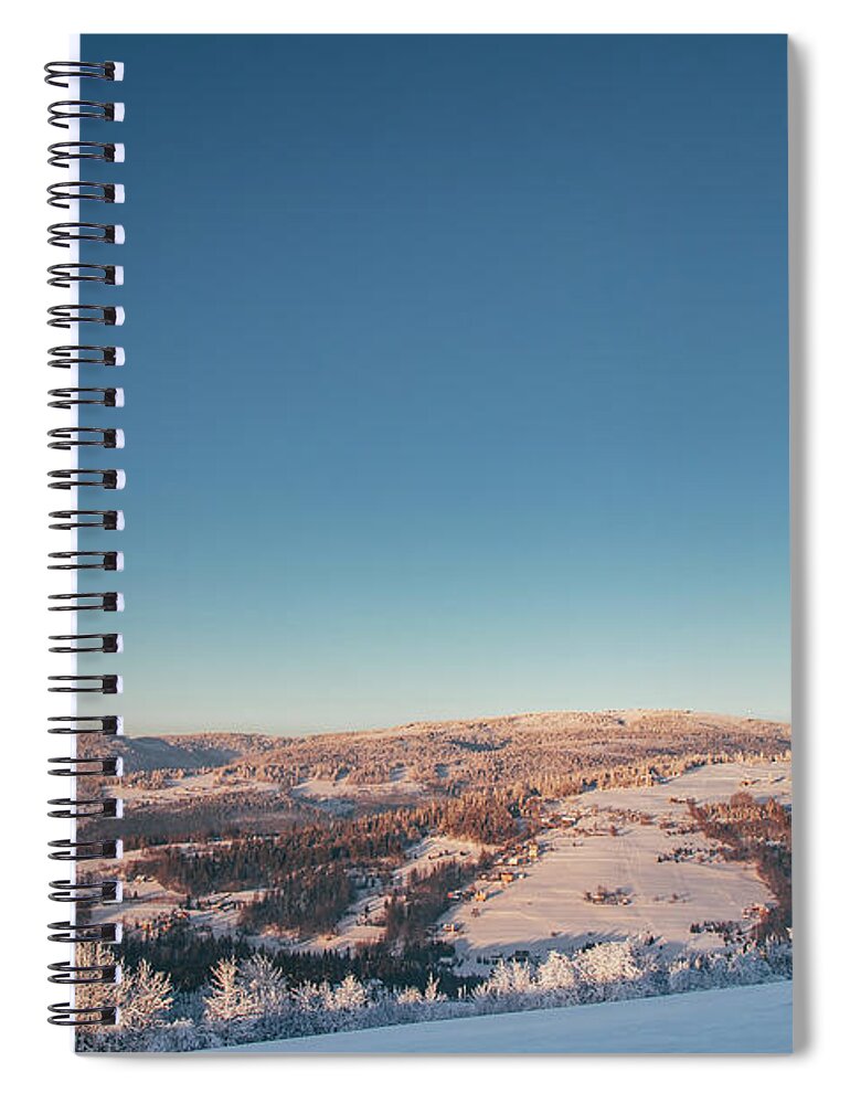Ochodzita Spiral Notebook featuring the photograph Frosty morning #2 by Vaclav Sonnek
