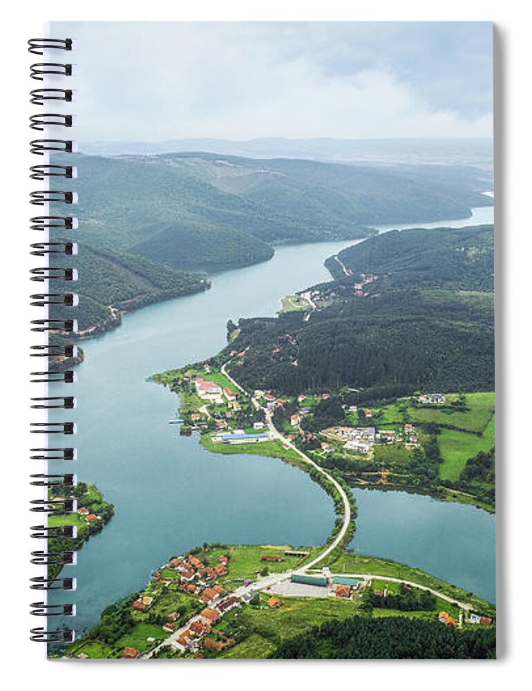 Nature Spiral Notebook featuring the photograph Lake #2 by Bess Hamiti