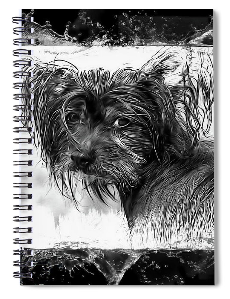 Dog Spiral Notebook featuring the photograph Man's Best Friend #1 by Andrea Kollo