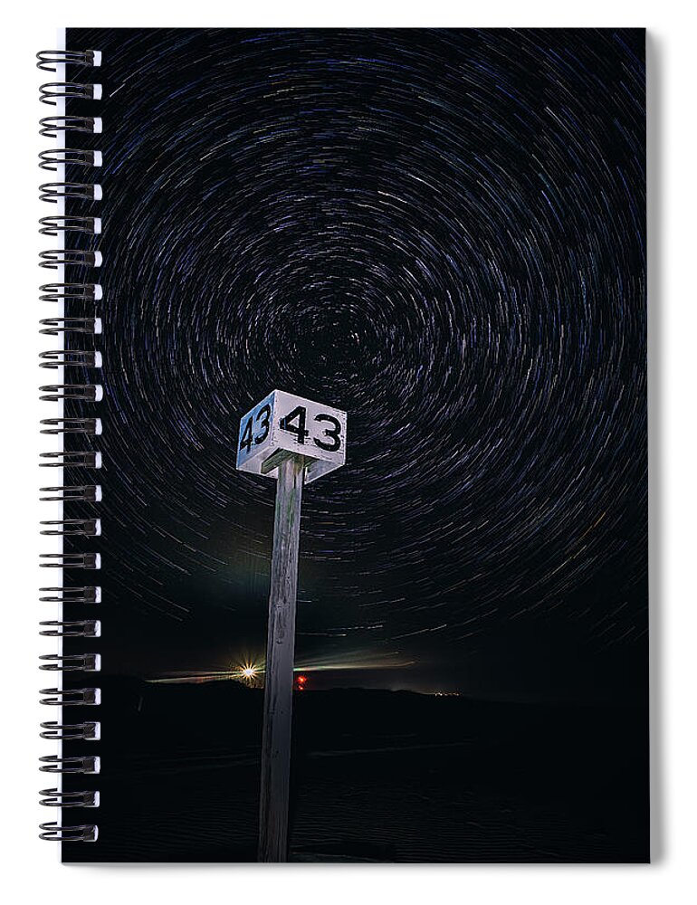North Carolina Spiral Notebook featuring the photograph Night Drive #2 by Robert Fawcett