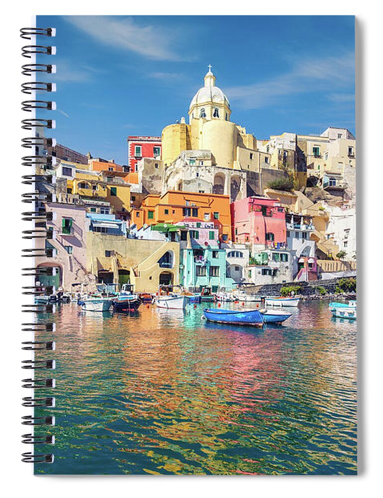 Mediterranean Sea Spiral Notebook featuring the photograph Procida, Naples, Italy #2 by Francesco Riccardo Iacomino
