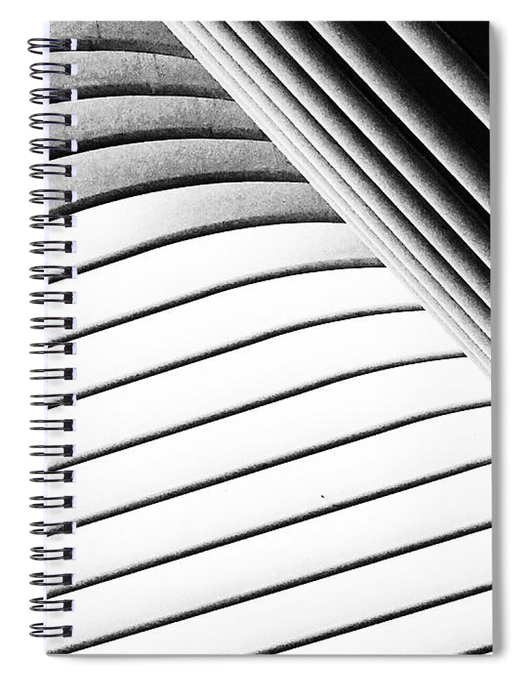 The Oculus Spiral Notebook featuring the photograph The Oculus Details #2 by Alina Oswald