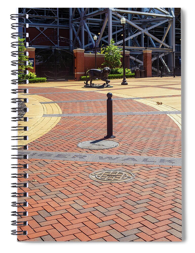 Auburn Tigers Spiral Notebook featuring the photograph Tiger Walk at Auburn University by Eldon McGraw