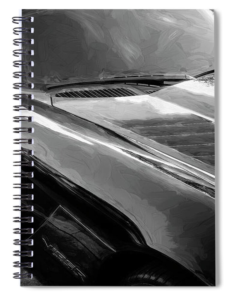 2005 Dodge Viper Gts Spiral Notebook featuring the photograph 2005 Dodge Viper GTS X107 by Rich Franco