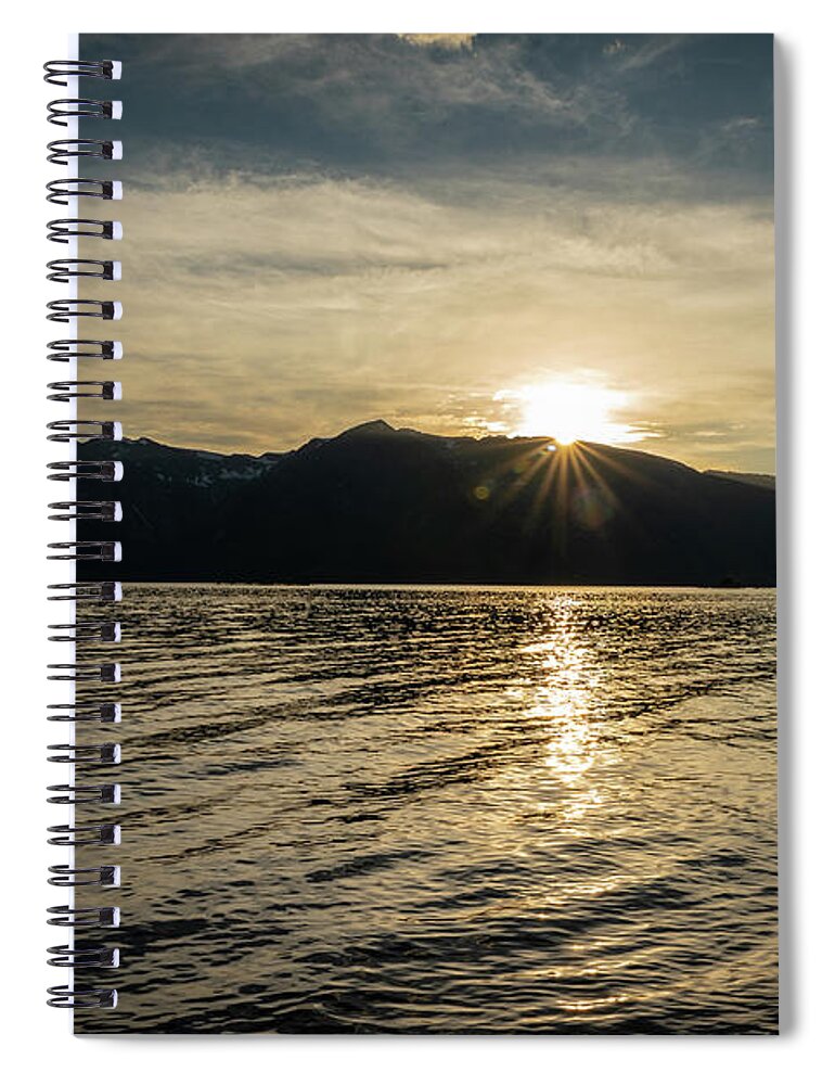 Tetons Spiral Notebook featuring the photograph 2018 Tetons Sunset-1 by Tara Krauss