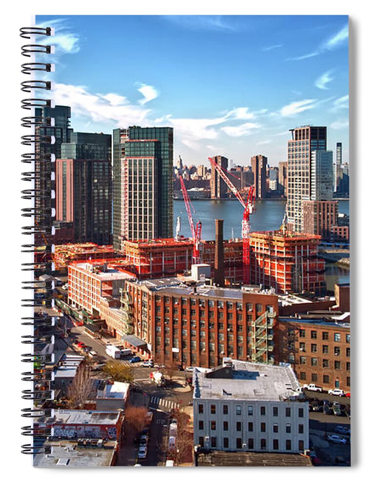 Nyc Spiral Notebook featuring the photograph 2021-12-14_0460 Commercial by Steve Sahm