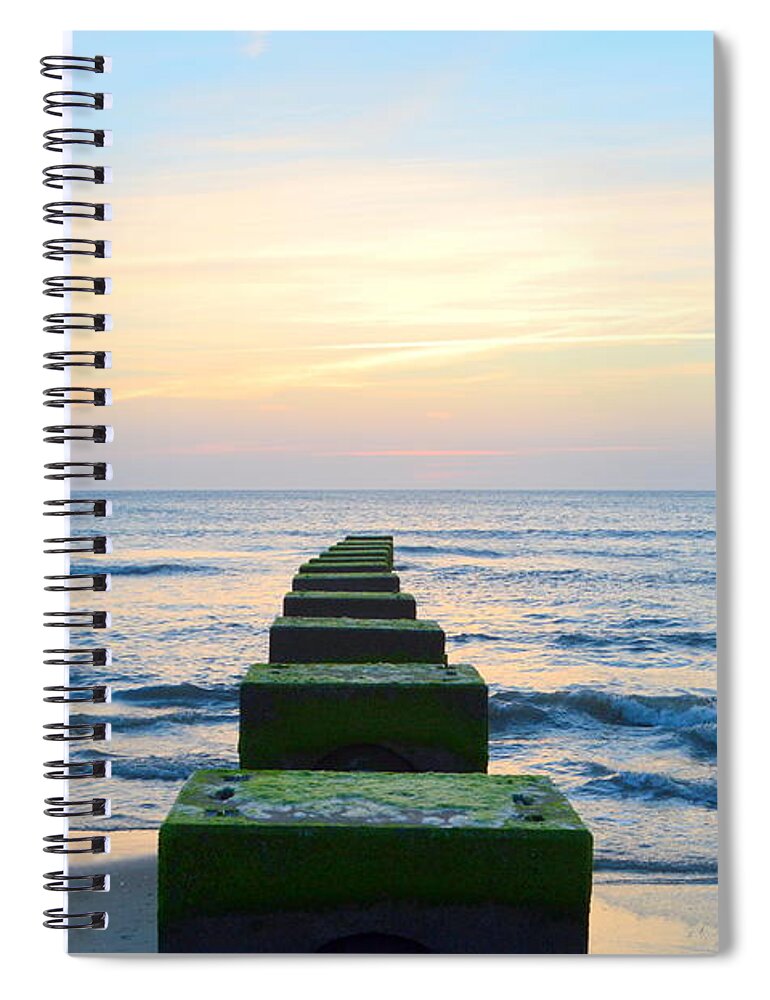 Obx Sunrise Spiral Notebook featuring the photograph 2021 S. Nags Head by Barbara Ann Bell