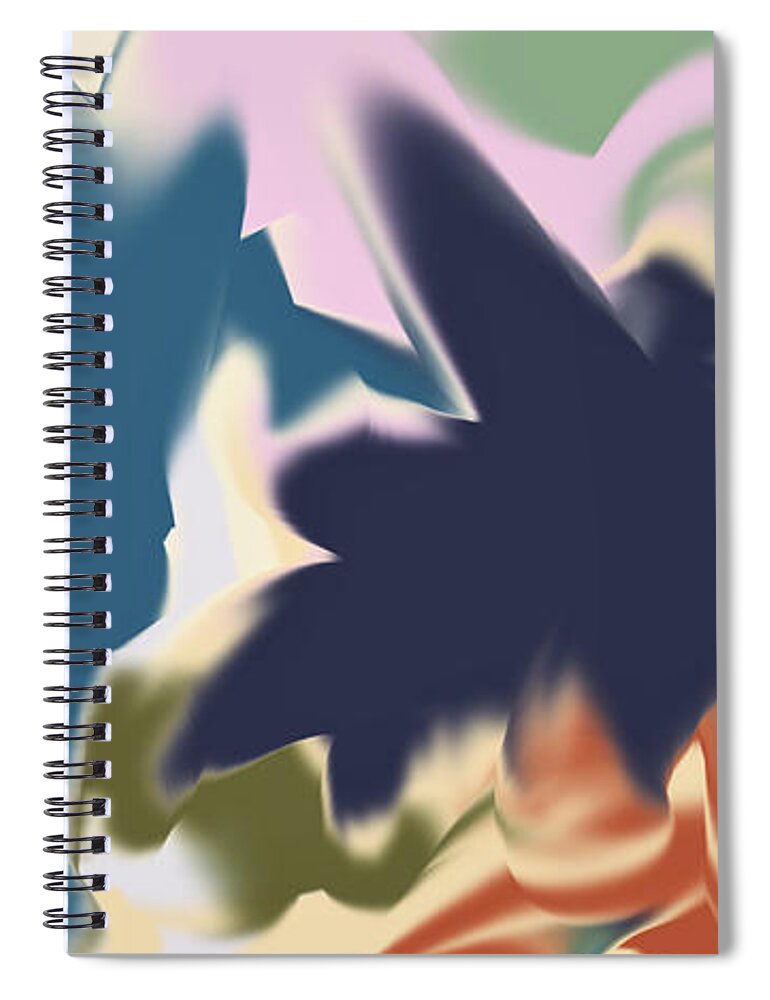 2023 Spiral Notebook featuring the digital art 2023 Color Palette Abstract by Ronald Mills