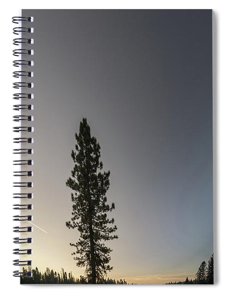 Granite Spiral Notebook featuring the photograph Yosemite National Park In California Early Morning #21 by Alex Grichenko