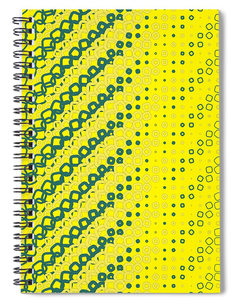 Blue Spiral Notebook featuring the digital art 21.12.2022 - 02 #21122022 by Marko Sabotin