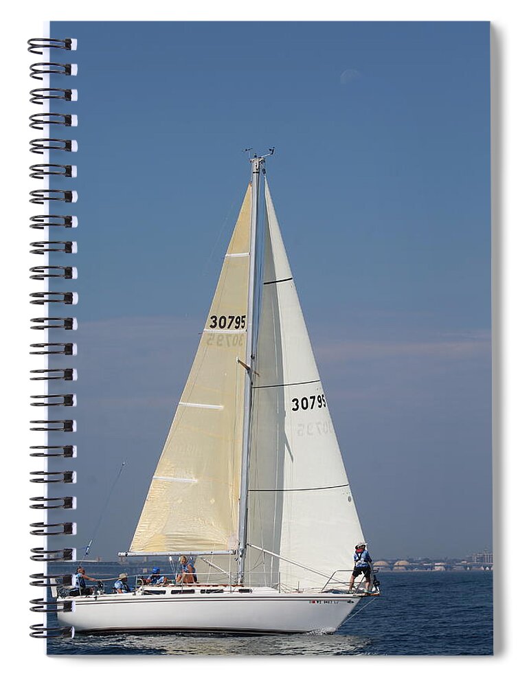  Spiral Notebook featuring the photograph The race #22 by Jean Wolfrum