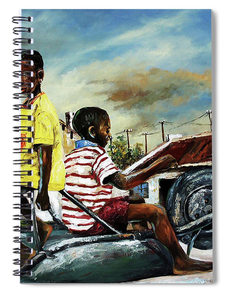  Spiral Notebook featuring the painting 22MB jpeg by Berthold