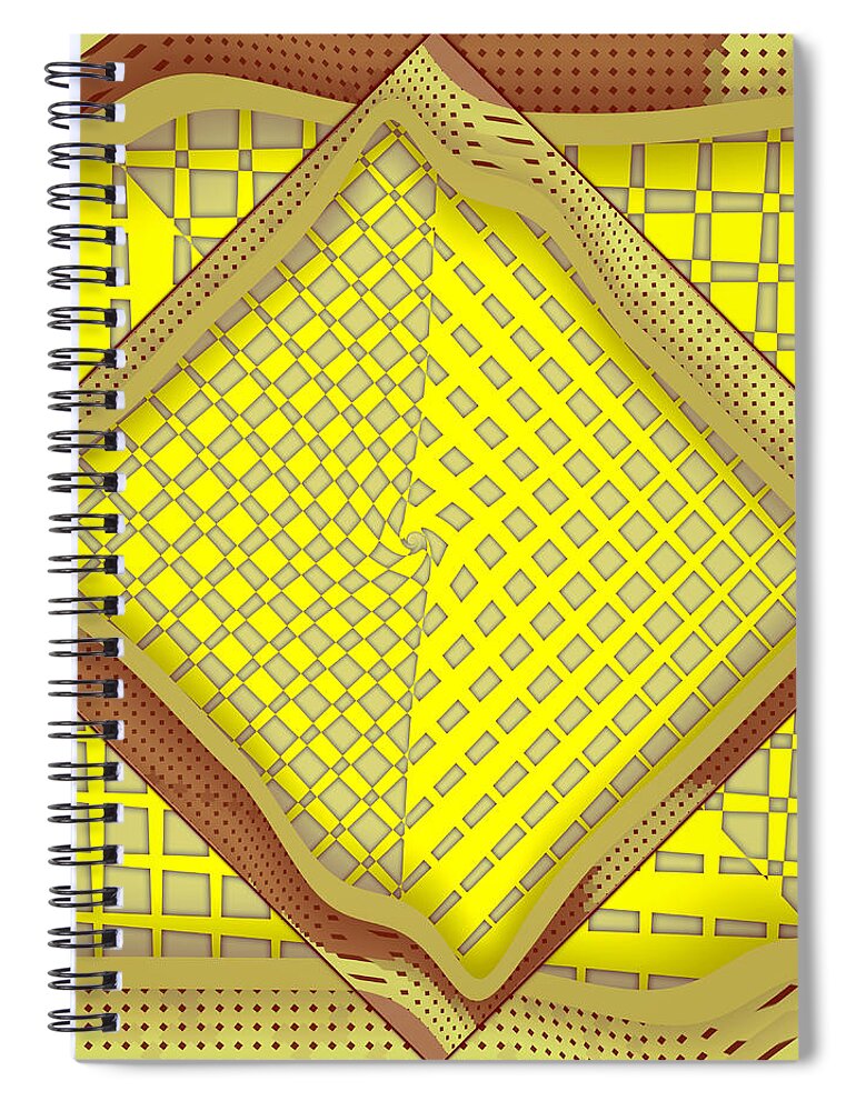  Spiral Notebook featuring the digital art 25.05.2023 - 02 #25052023 by Marko Sabotin