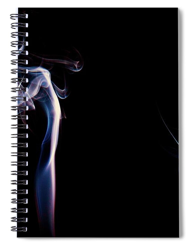 Smoke Spiral Notebook featuring the photograph Beauty in smoke #29 by Martin Smith