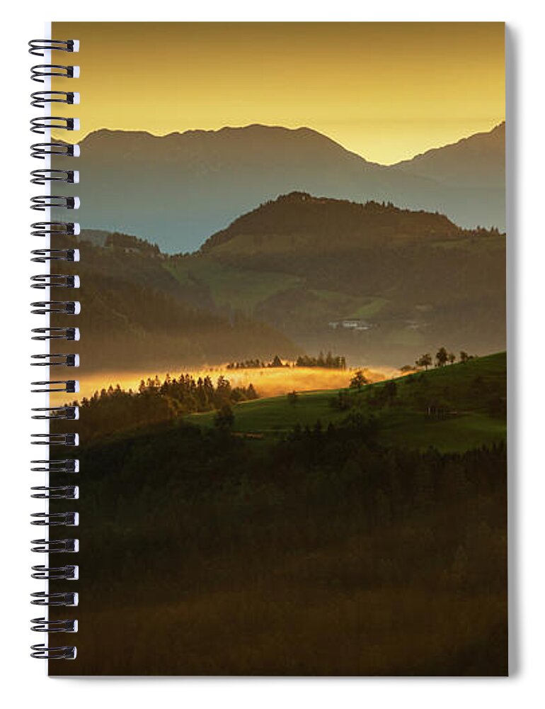 Sveti Spiral Notebook featuring the photograph Church of Saint Thomas at sunrise #29 by Ian Middleton