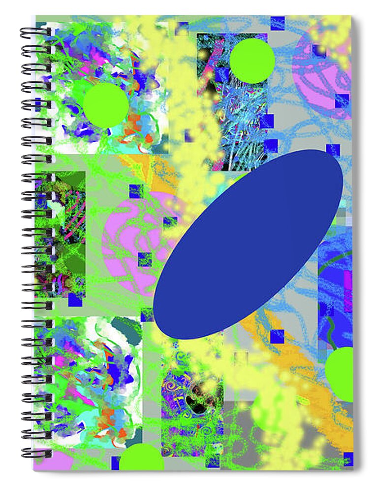 Walter Paul Bebirian: The Bebirian Art Collection Spiral Notebook featuring the digital art 3-26-2011eabcdefgh by Walter Paul Bebirian