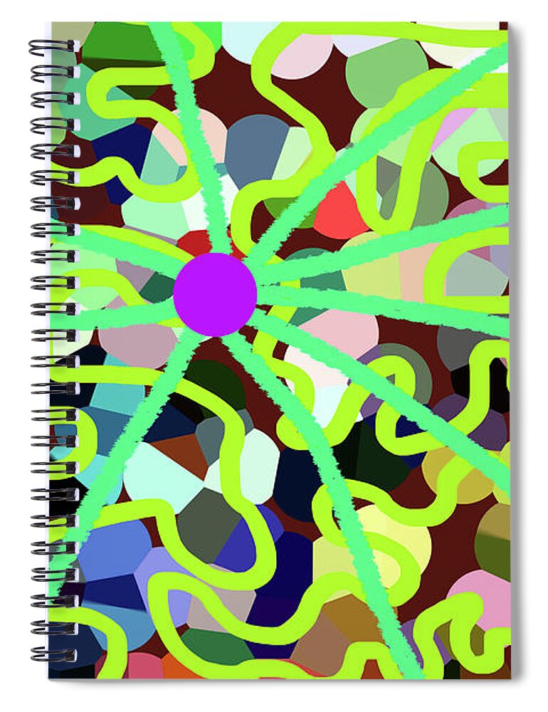 Walter Paul Bebirian: The Bebirian Art Collection Spiral Notebook featuring the digital art 3-26-2012cabcdefghijklmnop by Walter Paul Bebirian