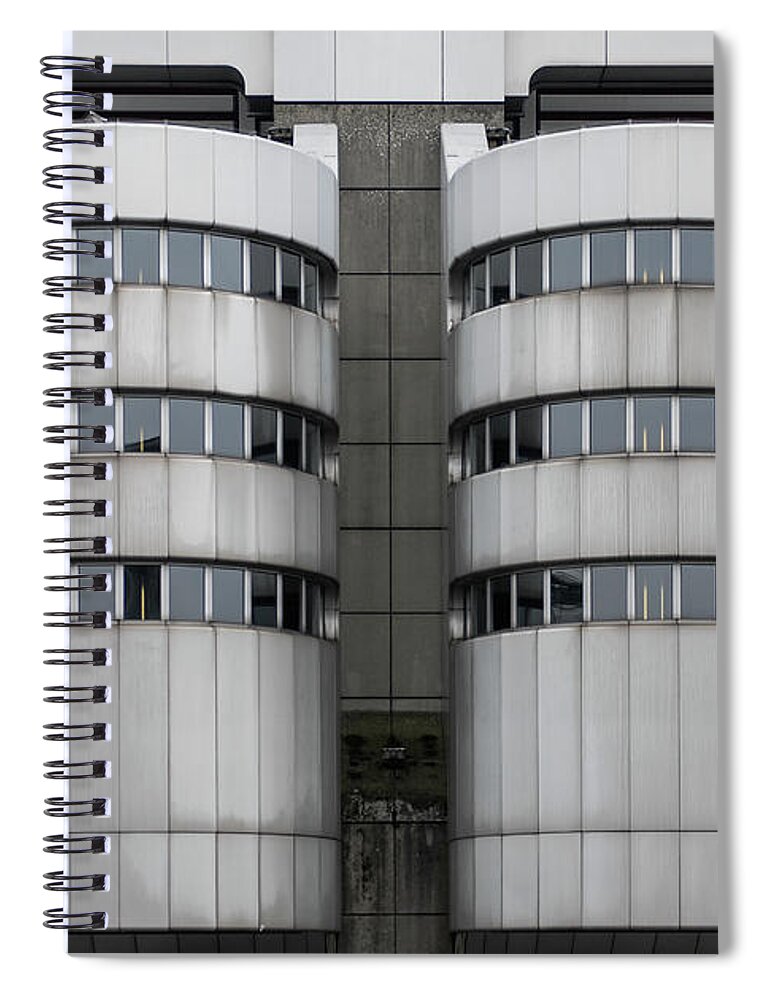 Architecture Spiral Notebook featuring the photograph Architecture details #3 by Eleni Kouri