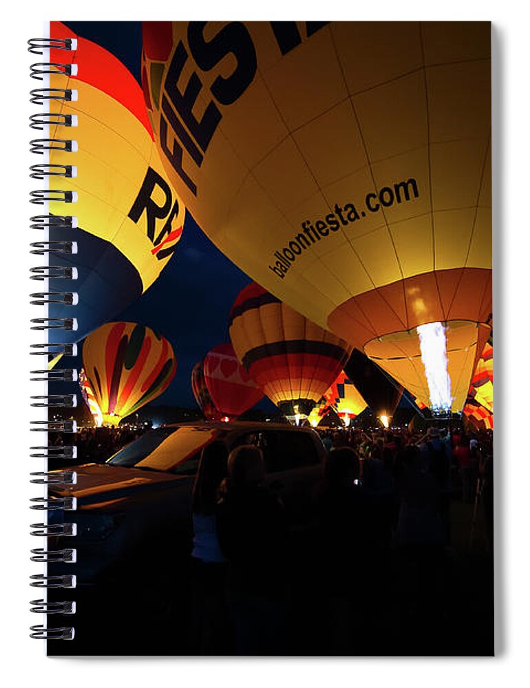 Co Spiral Notebook featuring the photograph Balloon Fest #5 by Doug Wittrock