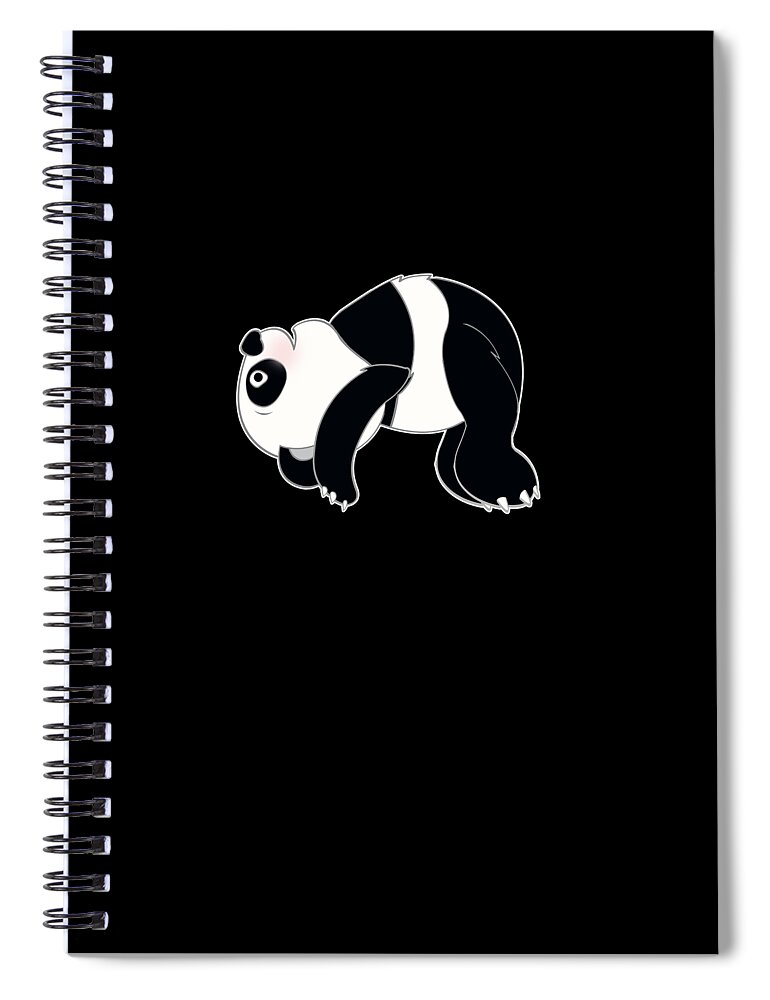 Cute Panda Yoga lover cartoon Gift Yoga Teacher #3 Spiral Notebook by Lukas  Davis - Fine Art America