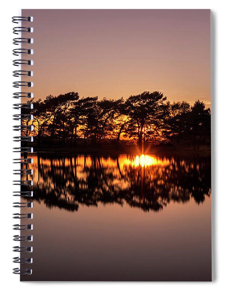Hatchet Pond Spiral Notebook featuring the photograph Hatchet Pond - New Forest, England #3 by Joana Kruse