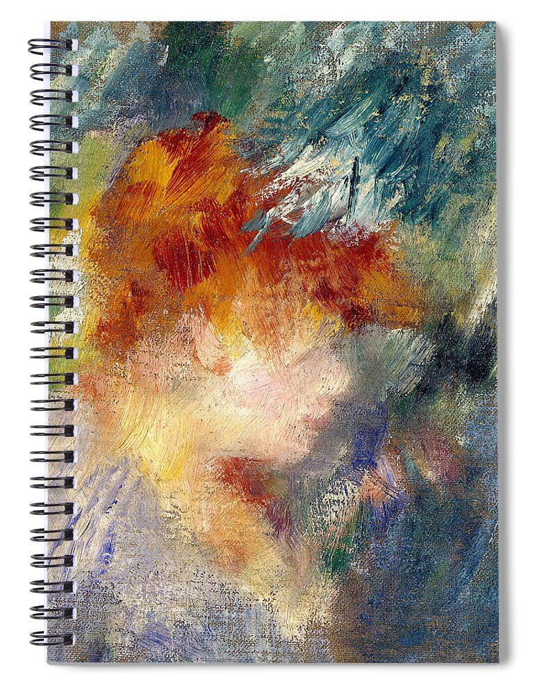 Pierre-auguste Renoir Spiral Notebook featuring the painting Jeanne Samary #4 by Pierre-Auguste Renoir