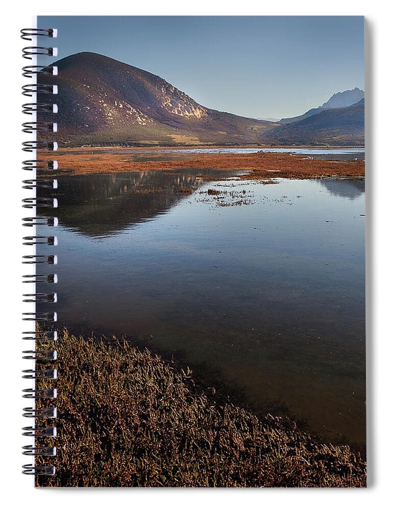  Spiral Notebook featuring the photograph Morro Bay Estuary #3 by Lars Mikkelsen