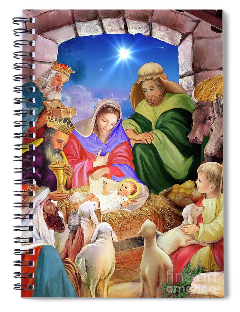 Nativity Play | Spiral Notebook