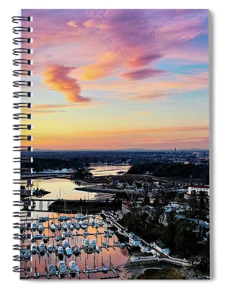  Spiral Notebook featuring the photograph New Castle #3 by John Gisis
