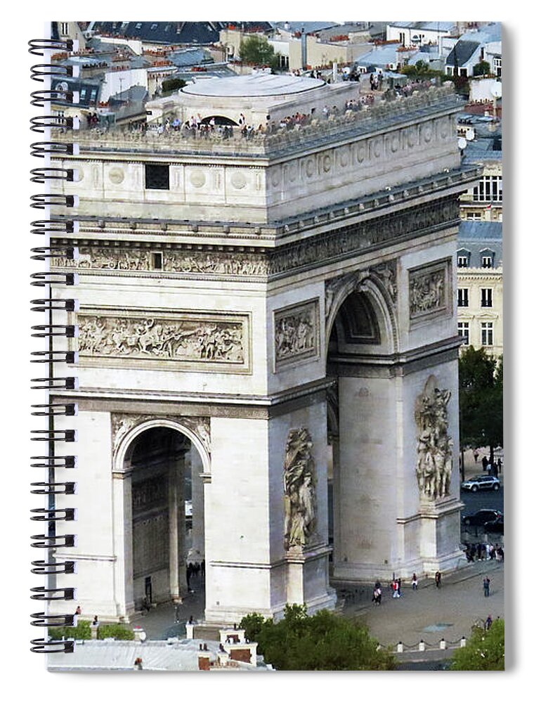 Paris Spiral Notebook featuring the photograph Paris, France #30 by Steven Spak