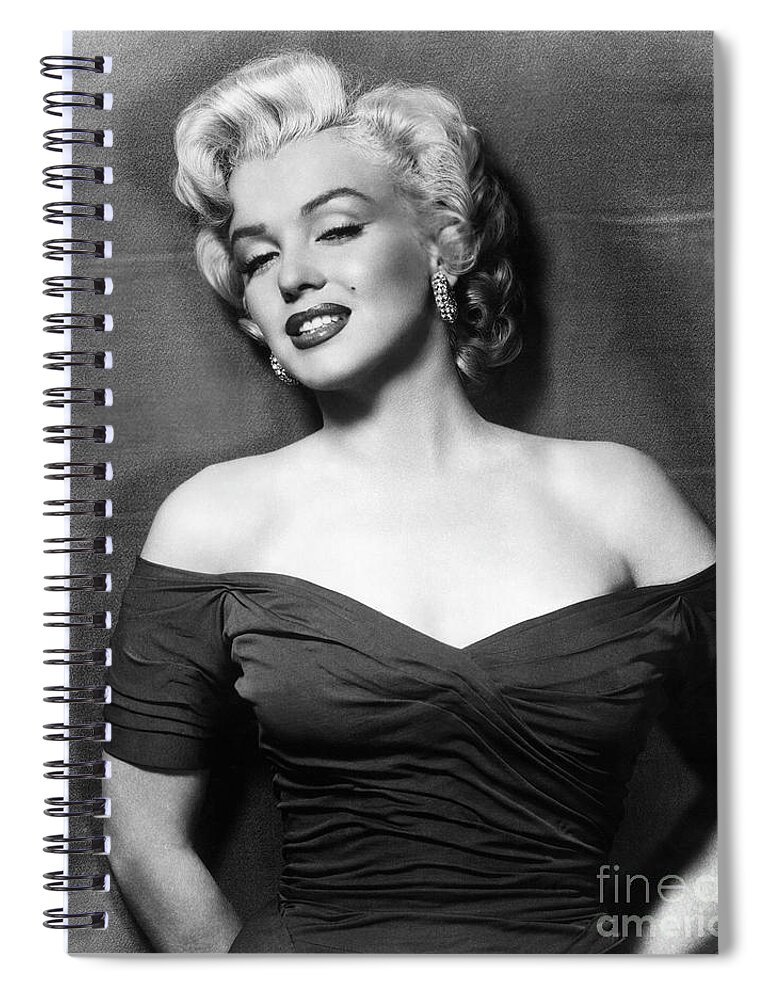 20th Century Spiral Notebook featuring the photograph Marilyn Monroe #35 by Granger