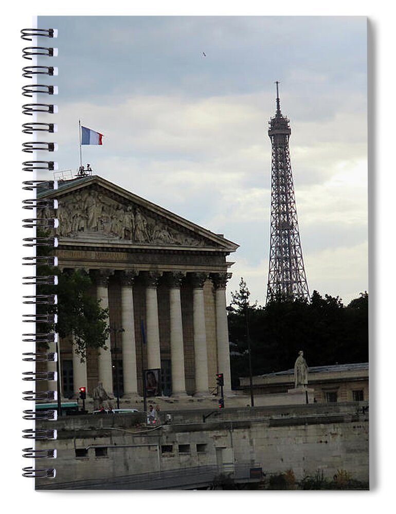 Paris Spiral Notebook featuring the photograph Paris, France #35 by Steven Spak