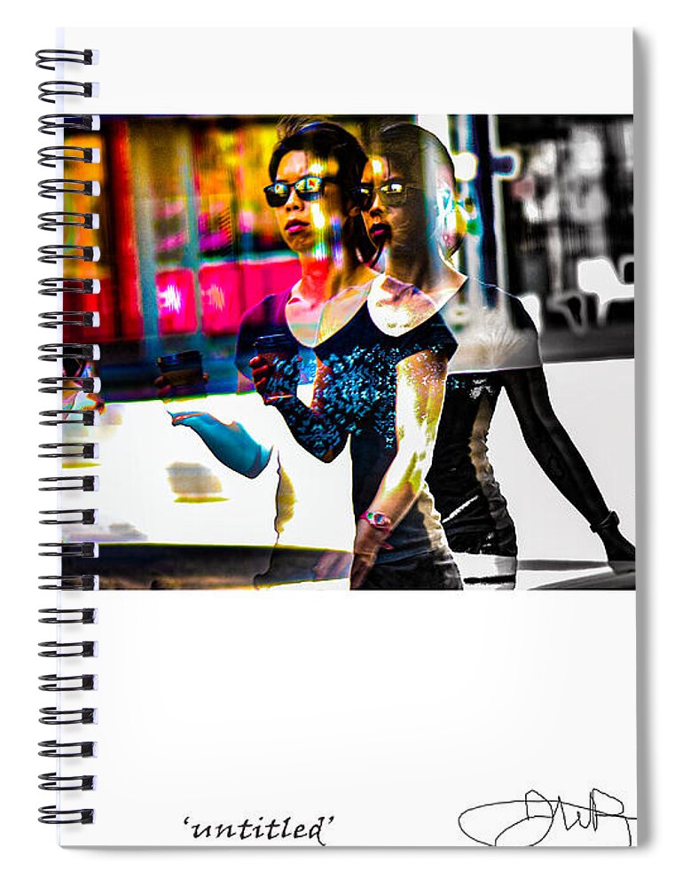 Signed Limited Edition Of 10 Spiral Notebook featuring the digital art 38 by Jerald Blackstock
